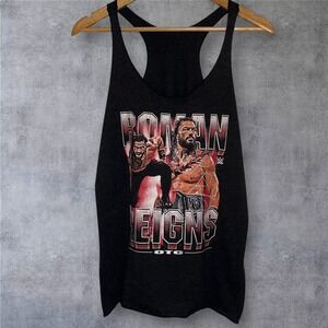 WWE Roman Reigns OTC Tank Top Large Black Next Level NWOT‎ Gym Wear Fan Shirt